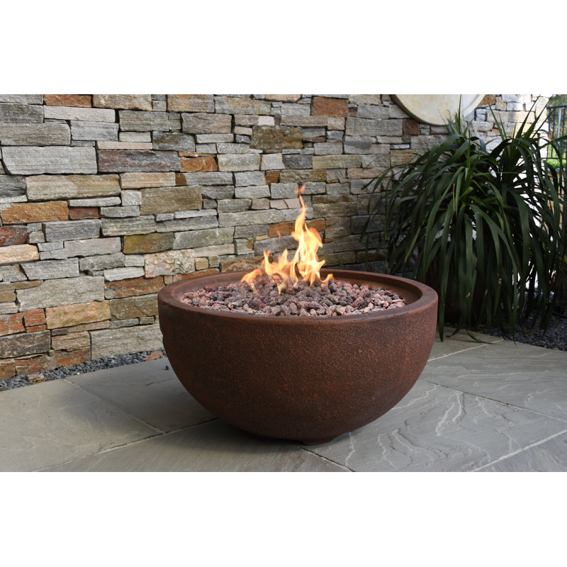 Modeno Jefferson 14'' H x 27'' W Concrete Propane Outdoor Fire Pit